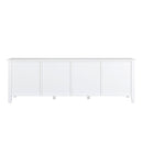 StylishTVcabinet Entertainment CenterTV Stand, TVconsoletable, Media Console, Solidwood Frame, Changhong Glass Door, Metal Handle by HouseOfZazla