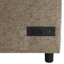 U-Shaped Sectional Sofa Bed With Storage, Charging Ports, And Cup Holders - Brown by HouseOfZazla