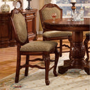 Chateau De Ville - Counter Height Chair (Set of 2) - Fabric & Cherry Finish by Unique Piece Furniture