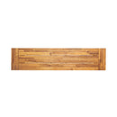 Tranquilizer Outdoor Acacia Wood Bench With Slat Panel Design
