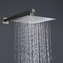 2 Functions Complete Shower Fixtures, 3 Knob Handles Complete Shower Systems, 10 inches Brushed Nickel - 2W03