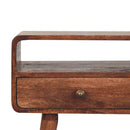 Solid Wood Curved Console Table by HouseOfZazla