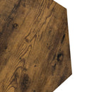 23.62" Hexagonal Coffee Table Side Table Nightstand Antique Wood