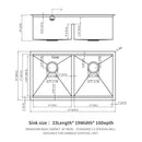 Stainless Steel Undermount Kitchen Sink With Double Bowl by HouseOfZazla