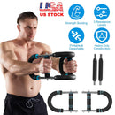 Adjustable Twister Arm Exerciser Spring Workout Bar Strength Enhancer for Men with 3 Resistance Levels 66-110LBS Chest Biceps Triceps Thighs Back Work