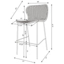 Mckinley - Bar Stool (Set of 2) - Brown by HouseOfZazla