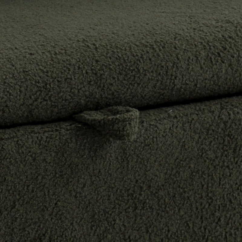 50 inchesMulti-functional long rectangular bed end storage sofa stool teddy fleece