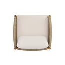 Outdoor Club Chair with Acacia Wood Frame in Teak Look by HouseOfZazla