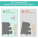 Modern 3 Drawer Bedroom Chest of Drawers with 6 Drawers Dresser, Clothes Organizer -Metal Pulls for Living Room, Bedroom, Hallway, White,47.6" x 15.7" x 28.9"