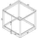 Weston - 1 Shelf Side End Table - Nickel