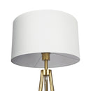 Sway - Floor Lamp With On / Off Switch Triple Legs Shade - Black / Gold / White by HouseOfZazla