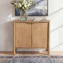 Nolan - 2 Door Accent Cabinet - Antique Brown by HouseOfZazla