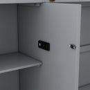 Murphy Bed With Shelves, Drawers And USB Ports