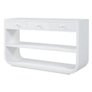 Console Table With 3 Soft Close Drawers & 2 Open Shelves by HouseOfZazla