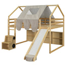 Loft Bed With House Shaped Frame And Tent by Unique Piece Furniture