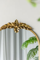 Arched Wall Mirror With Metal Frame, Wall Mirror For Living Room by Unique Piece Furniture