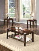 Docila 3-Piece Walnut Coffee and End Table Set by HouseOfZazla