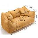 Comfortable Dual Beanbag Chair With High Resilience Foam Core For 2 People by HouseOfZazla