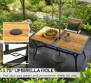 Stable Faux Wood Rectangle Outdoor Dining Table by HouseOfZazla