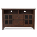 Artisan - TV Media Stand, Handcrafted - Russet Brown