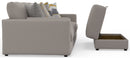 Trevor - Extra Deep Oversized Sofa With Included Storage Cocktail Ottoman