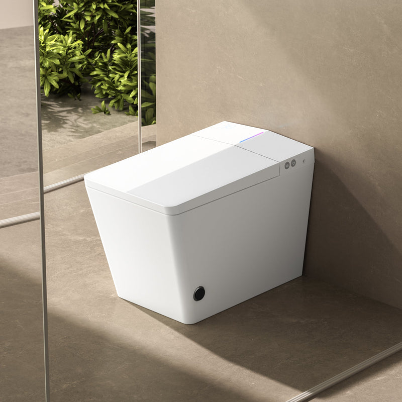 Square Smart Toilet with Built-in Tank for Modern Bathroom, photo 7 of 10