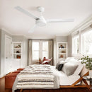 52" Ceiling Fan Without Light with Remote Control and Reversible DC Motor by HouseOfZazla
