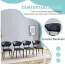 Minimalist Ergonomic Dining Chair With Curved Backres (Set of 4) by Unique Piece Furniture