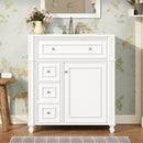 Bathroom Vanity Cabinet With Sink, Soft Close Doors With Door Organizer by Unique Piece Furniture