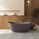 65 Inch Artificial Stone Solid Surface Freestanding Bathroom Bathtub