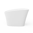 51-Inch Freestanding Solid Surface Deep Soaking Bathroom Bathtub with Seat