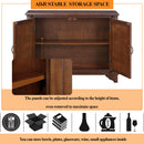 40" Console Table with Storage Shelf, Retro Entryway Table with Adjustable Storage Shelf, Sofa Couch Table for Hallway, Entry Way, Living Room, Foyer, Light Espresso