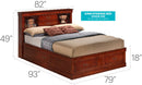 Traditional Style Bookcase Storage Bed by HouseOfZazla