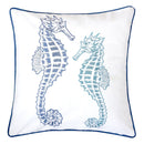 Seahorses Pillow Cover With Matching Back by Unique Piece Furniture