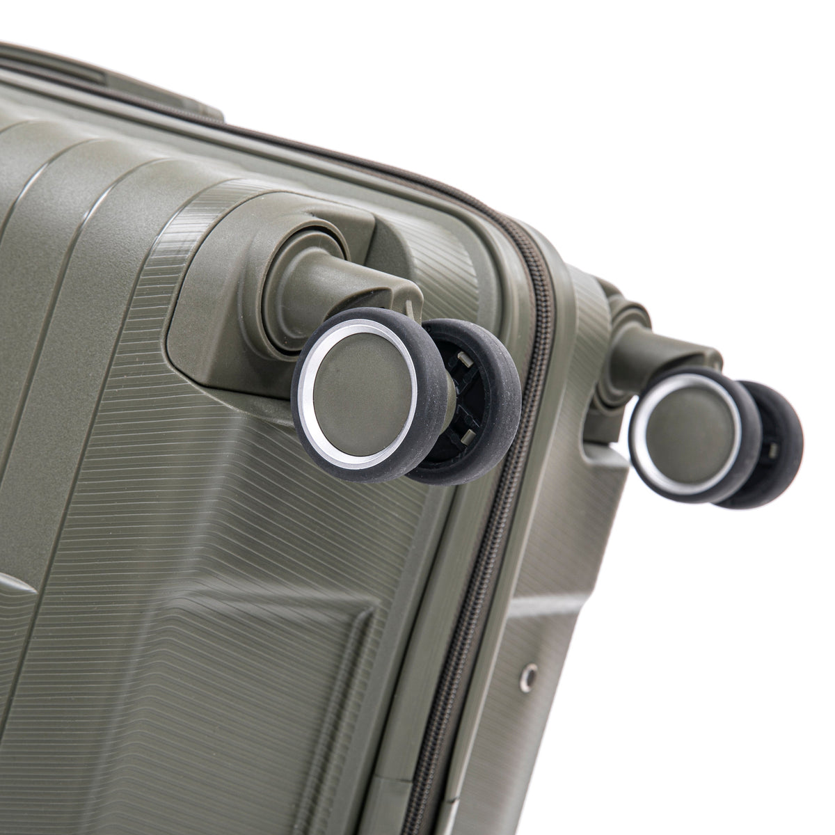 4 Piece Set Spinner Wheel Luggage with Cosmetic Case in Green, photo 5 of 10