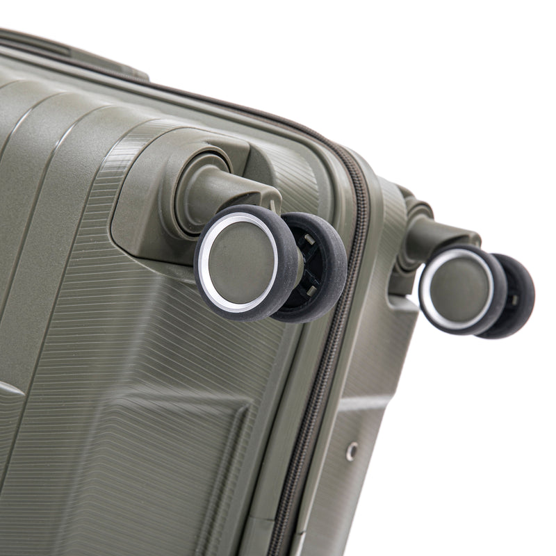 4 Piece Set Spinner Wheel Luggage with Cosmetic Case in Green, photo 5 of 10