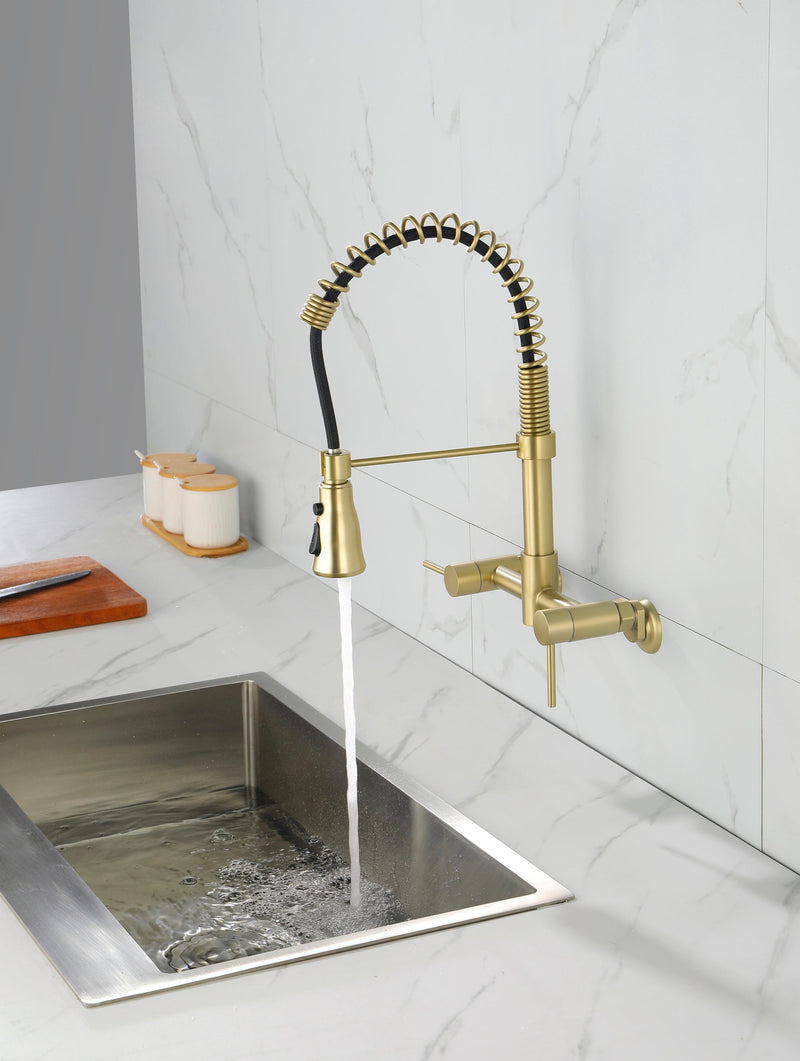 3 Functions Wall Mounted Bridge Kitchen Faucet