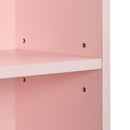 8-Tier Media Tower Rack, CD DVD Slim Storage Cabinet with Adjustable Shelves, Tall Narrow Bookcase Display Bookshelf for Home Office,Multi-functional double-decker bookcase