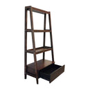 Ladder Shelf, Ladder Style Display Shelf - Natural Wood / Brown by HouseOfZazla