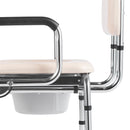 Commode Chair with Padded Seat and Adjustable Height by HouseOfZazla