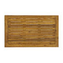 Outdoor Acacia Wood Loveseat and Coffee Table Set with Cushions