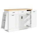 Kitchen Sideboard With Sliding Door Cabinet, 3 Tier Spice Rack by HouseOfZazla