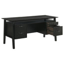 Goodson 64-inch 4-Drawer Double Pedestal Computer Desk Black