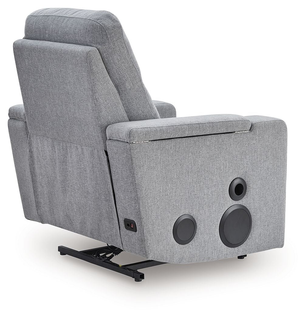 Pineland - Glider Power Recliner With Audio System - Pewter, photo 3 of 7