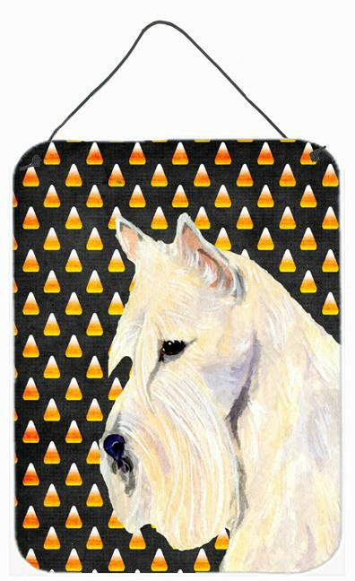 Scottish Terrier Wheaten Candy Corn Halloween  Wall or Door Hanging Prints