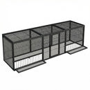 Thickened Chicken Coop For Outdoor - Black / Silver by HouseOfZazla
