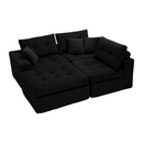 Corner Chaise L-Shaped Sectional Sofa Bed