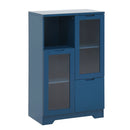 Modern Cabinet With Glass Doors And Drawer by HouseOfZazla