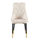 Dining Chairs Living Room Chair Modern Kitchen Armless Side Chair With Metal Legs by HouseOfZazla