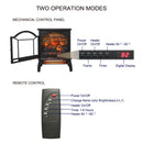 3D Flame Electric Infrared Quartz Fireplace Stove With Remote Control by Unique Piece Furniture